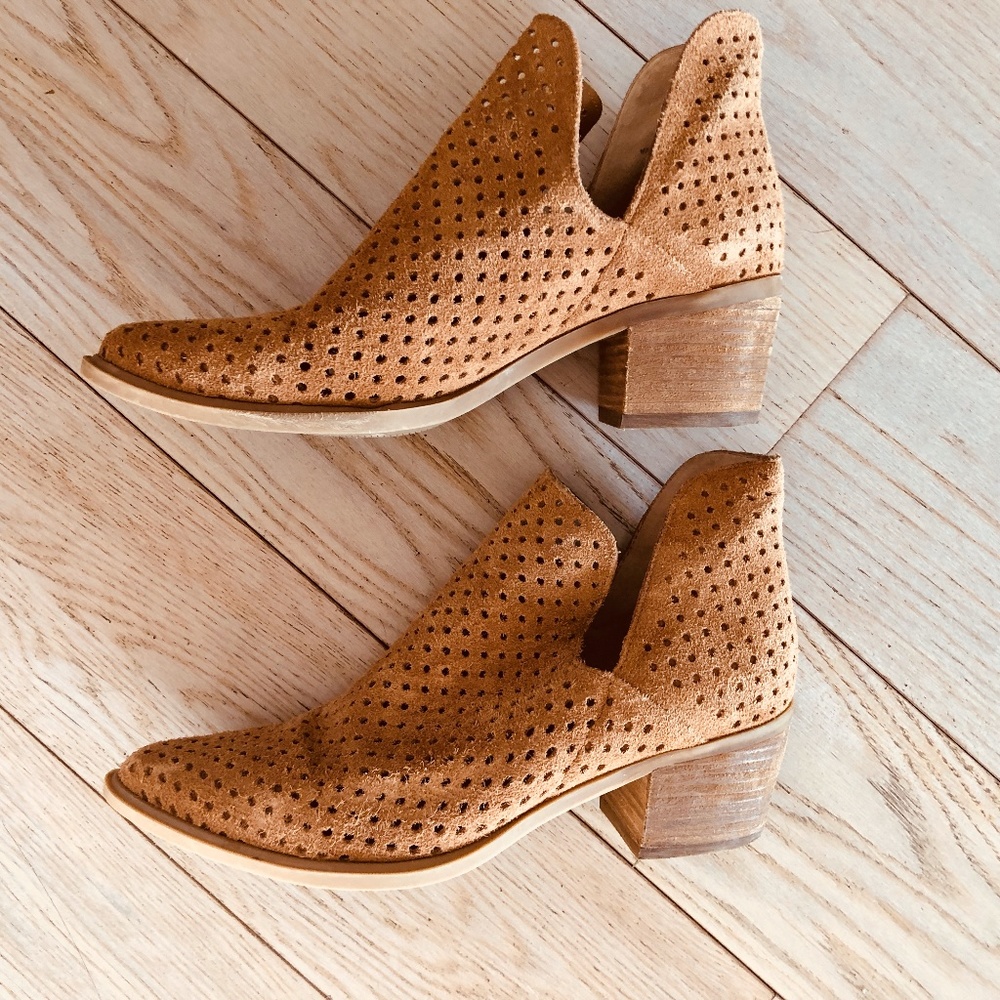 Steve Madden Danese Perforated Suede Bootie